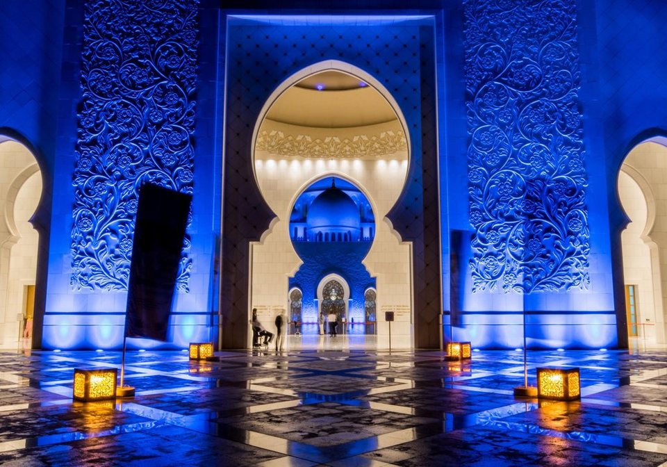 wandmotiv24 Fototapete Scheich Zayed-Moschee, glatt, Wandtapete,  Motivtapete, matt, Vliestapete