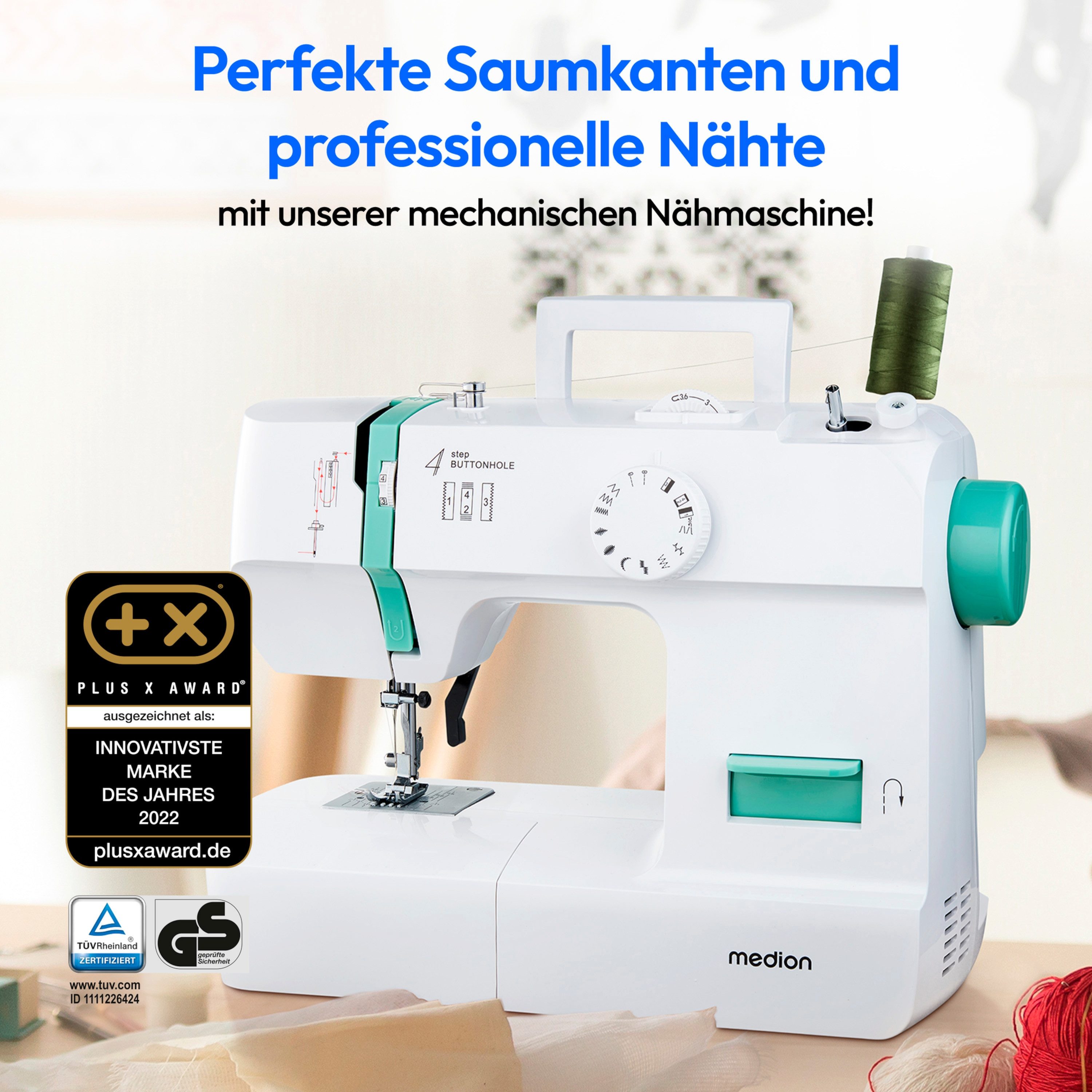 Medion® Nähmaschine Nähmaschine MEDION LIFE SM70 (MD 11179), SM70