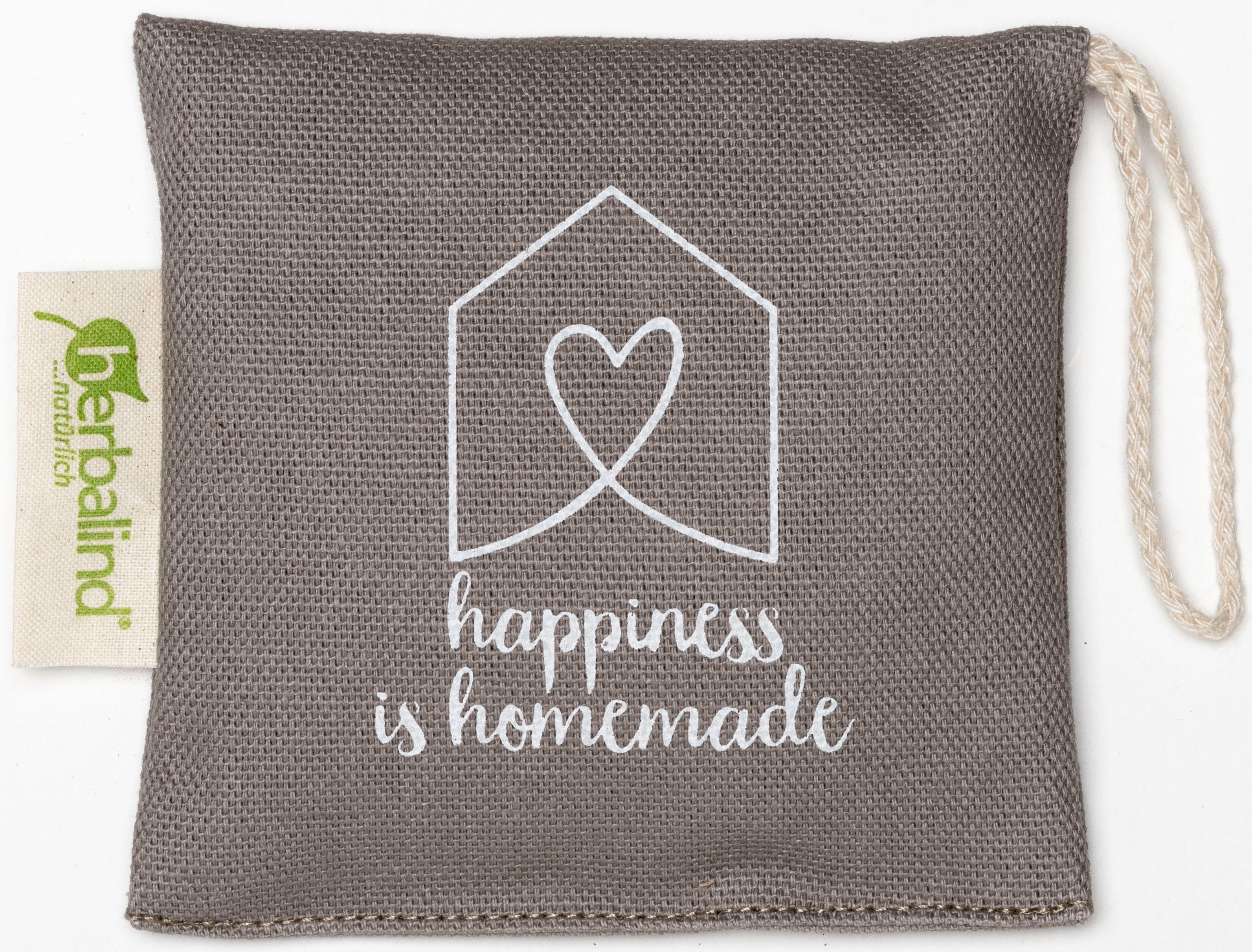 herbalind Duftkissen Duftsachet 1302, Bezug: 100% Baumwolle, mit Aufhängung 10x10 cm gefüllt mit Pfefferminzblätter