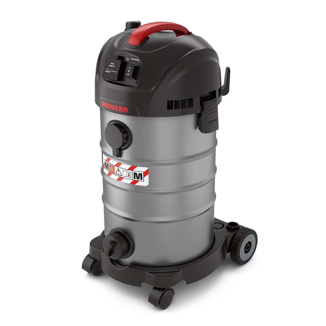 MENZER Industriesauger VCM 330, 1400 W, Sicherheitssauger, Nass-Trocken-Sauger, Klasse M, 30l