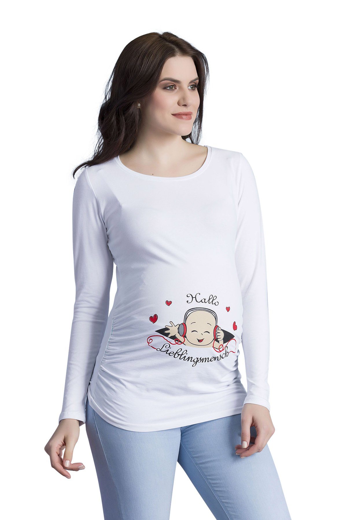 M.M.C. Umstandsshirt Hallo Lieblingsmensch mit Motiv