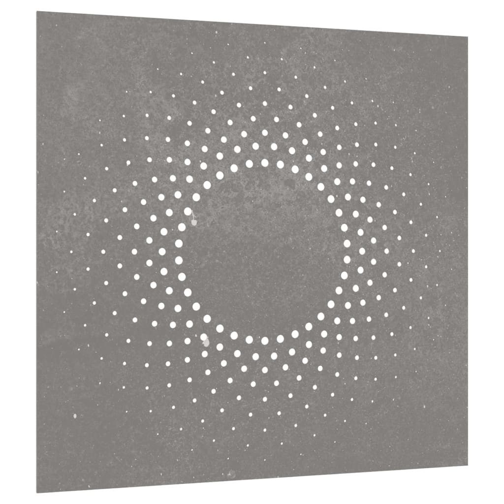 vidaXL Kunstdruck, Garten-Wanddeko 55x55 cm Cortenstahl Sonne-Design