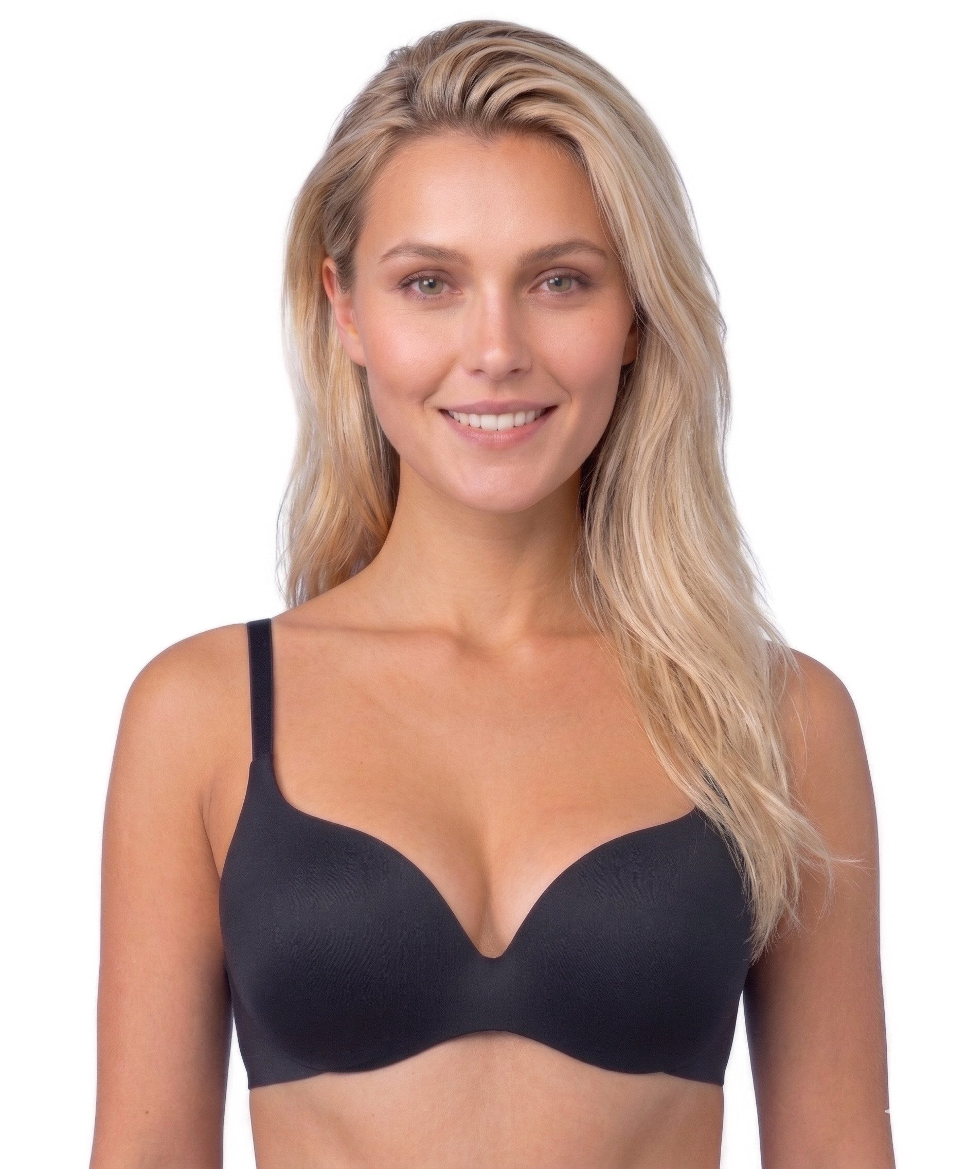 Royal Lounge Intimates T-Shirt-BH Royal Fit Komplett nahtlos, Black