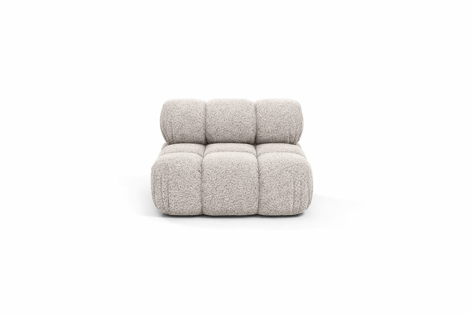Kaiser Möbel Sofa-Mittelelement modulares System, Stoff Abriamo,SELIA (Einzelelement, Einzelelement des modularen Sofasystems), modulares System, Stoff Abriamo, HR-Schaum, Wellenfederung