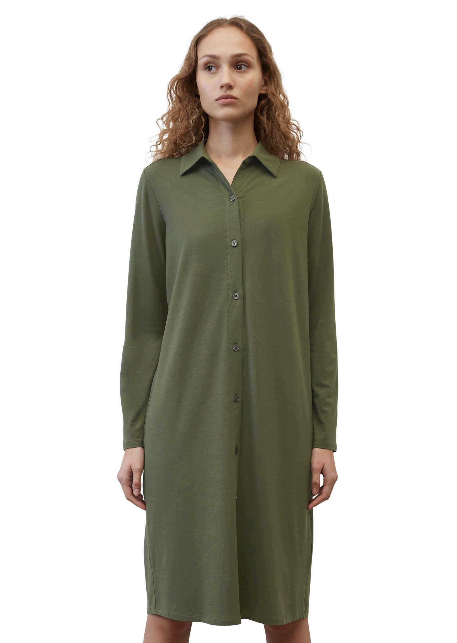 Marc O'Polo Blusenkleid mit TENCEL™ Modal grün | Kleider-Sets