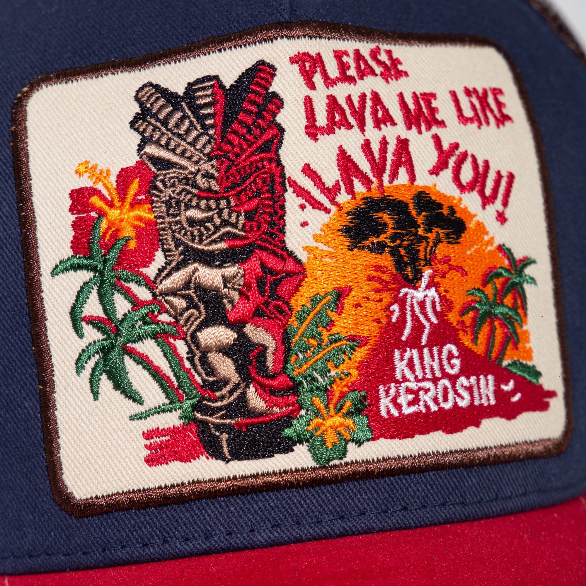 KingKerosin Trucker Cap Lawa me (1-St) mit Statement Patch