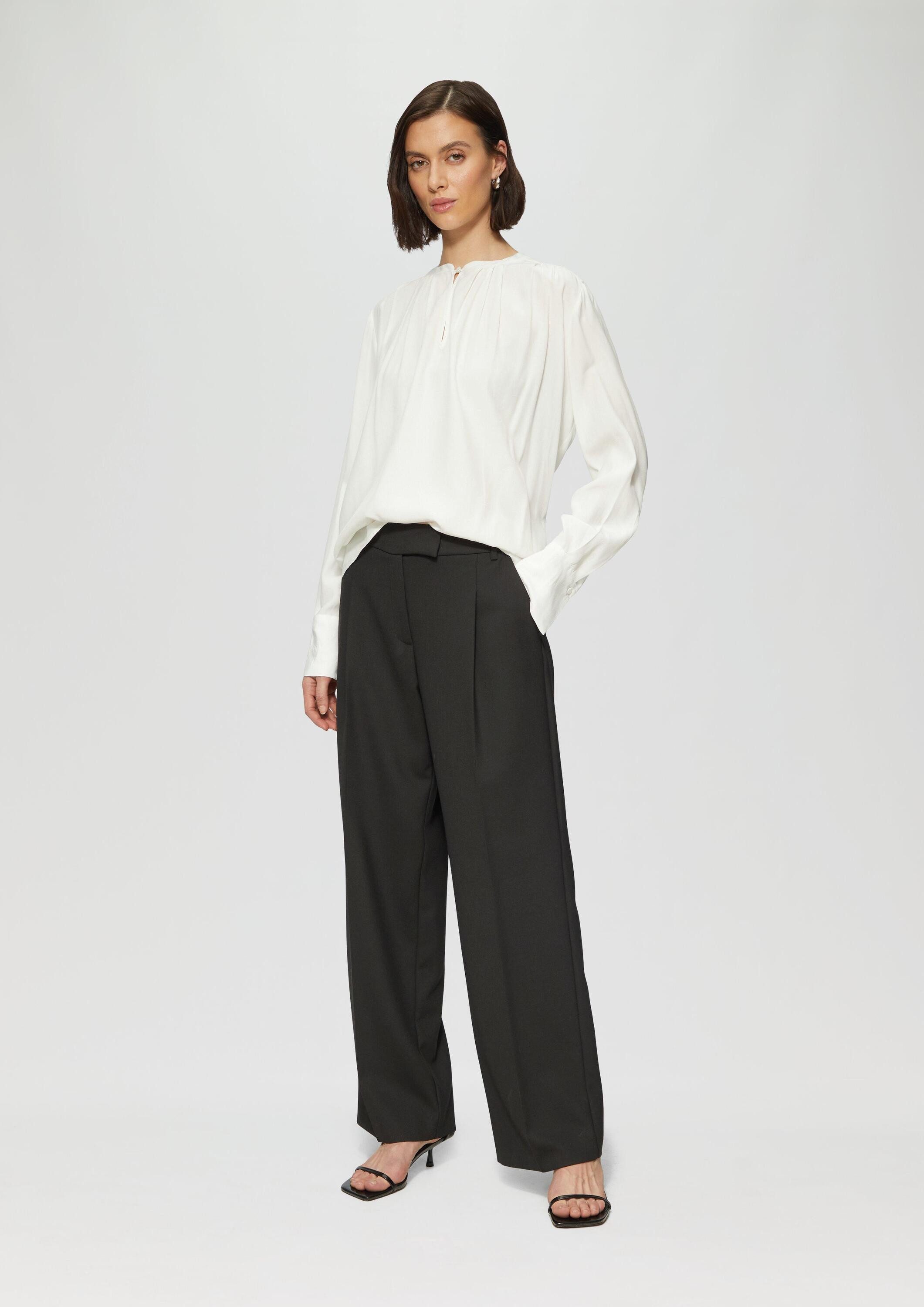 s.Oliver Chinos Hose Elegante Hose mit Extra Wide Leg aus Viskosemix günstig online kaufen