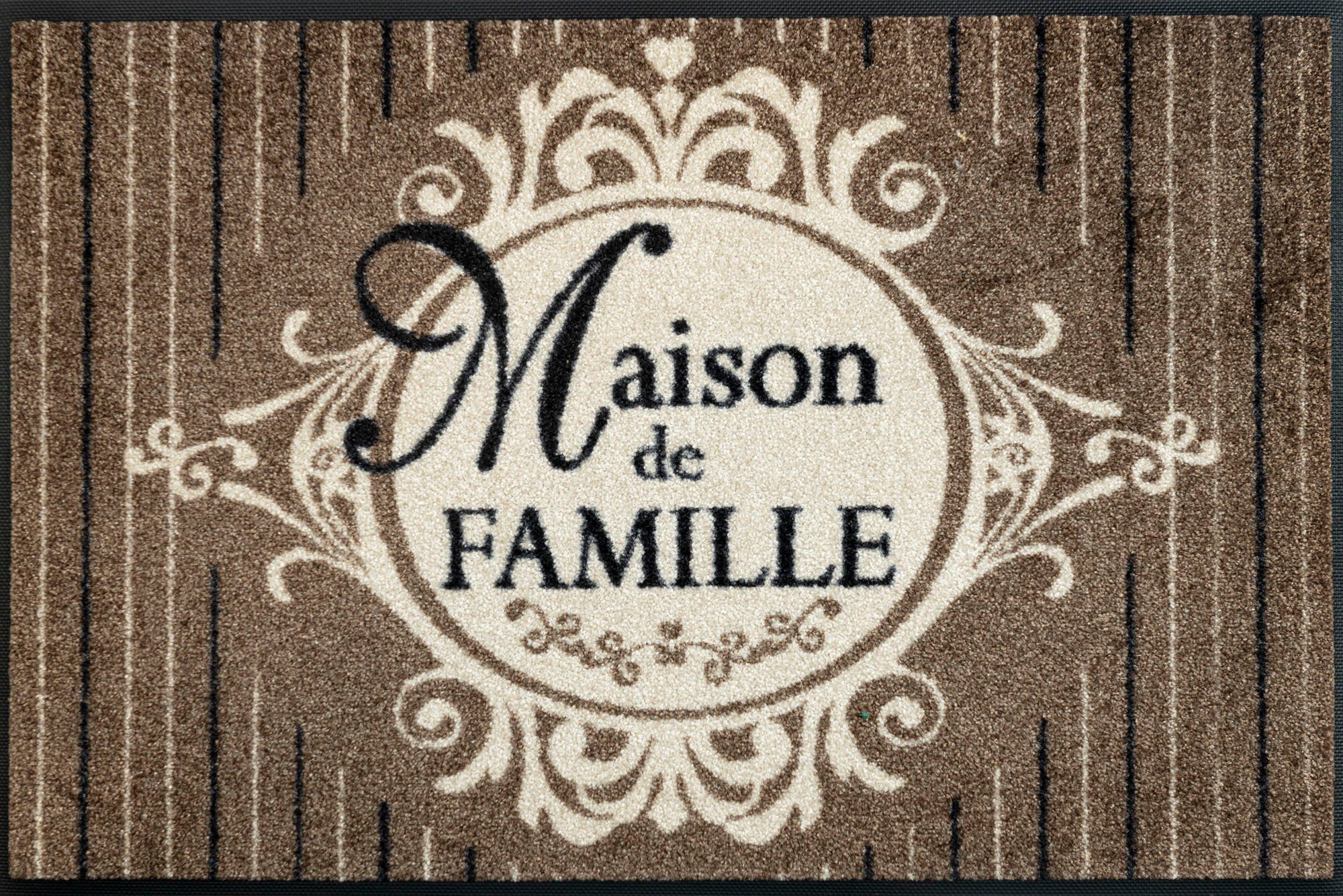 Fußmatte Maison Famille, by 7 Kleen-Tex, de Höhe: rechteckig, wash+dry mm