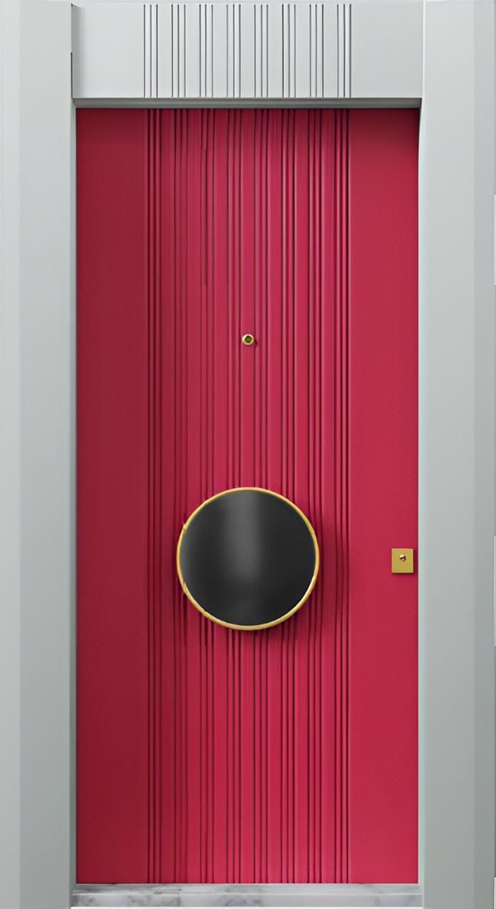 JVmoebel Haustür Exklusive Rote Eingangstür Hochwertige Designer Hoteltüren, Made in Europa