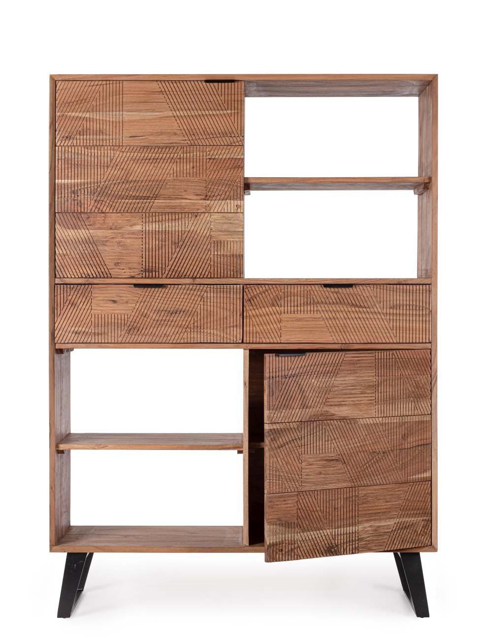 Feeling4Home Highboard Isar aus Akazienholz