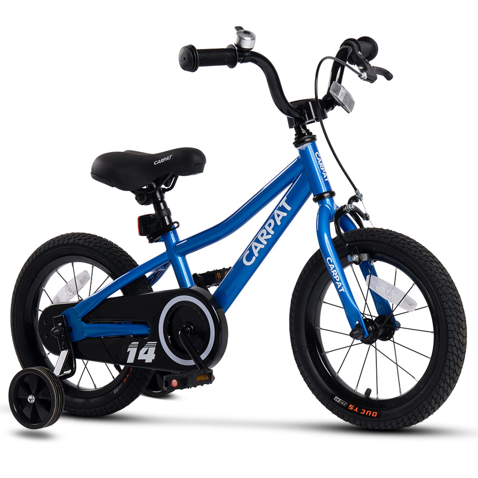 CARPAT SPORT Kinderfahrrad 12 14 16 Zoll Kinderfahrrad für 3-7 Jahre, 1 Gang, Kettenschaltung, Mädchen Jungen Fahrrad Bike mit Stützräder ab 3 Jahre