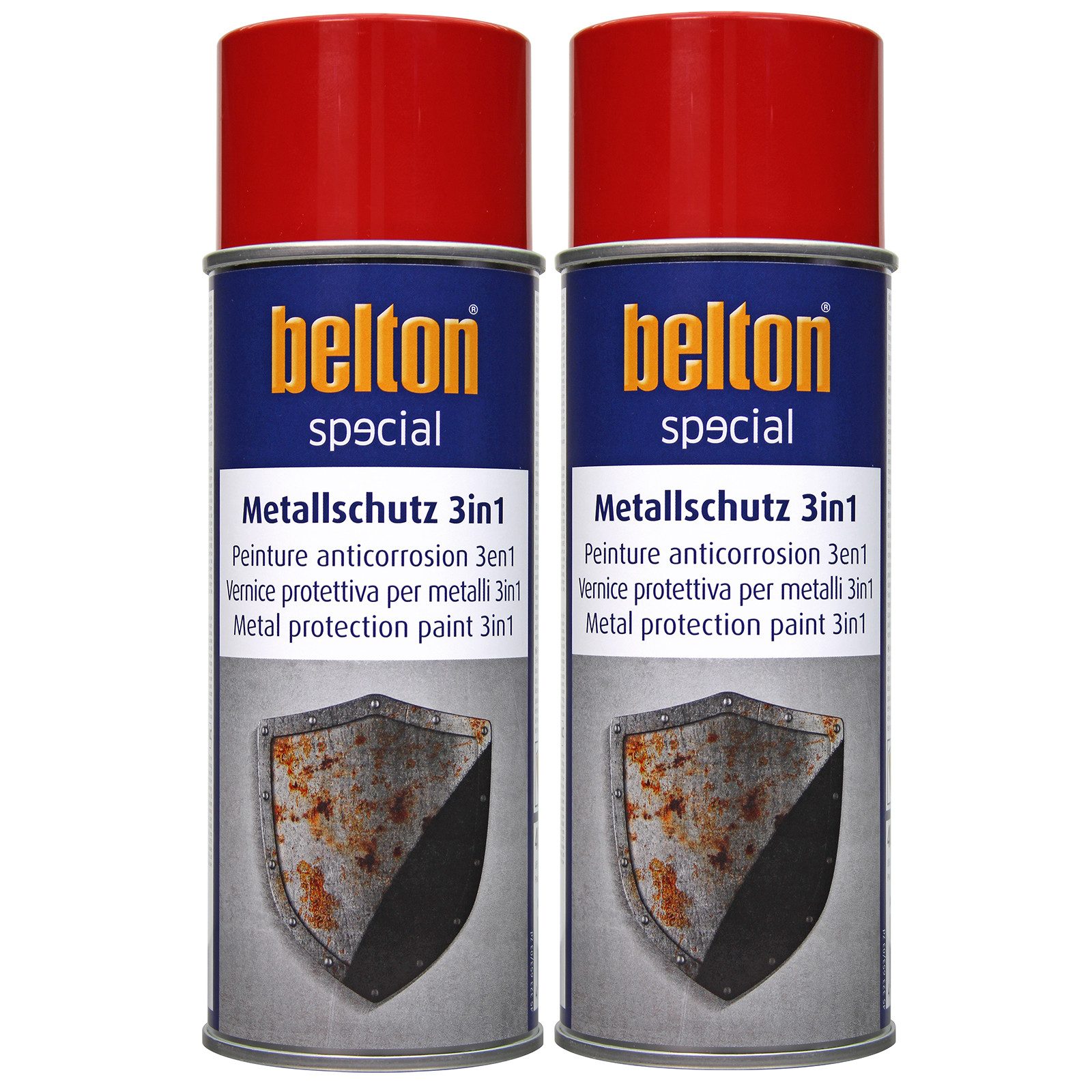 belton Metallschutzlack 2x Belton Metallschutzlack 3in1 400 ml, 3in1 Farbe nach Wahl
