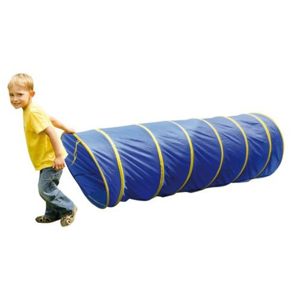EDUPLAY Spielzeug-Gartenset Kriechtunnel mit Tasche blau, 175cm