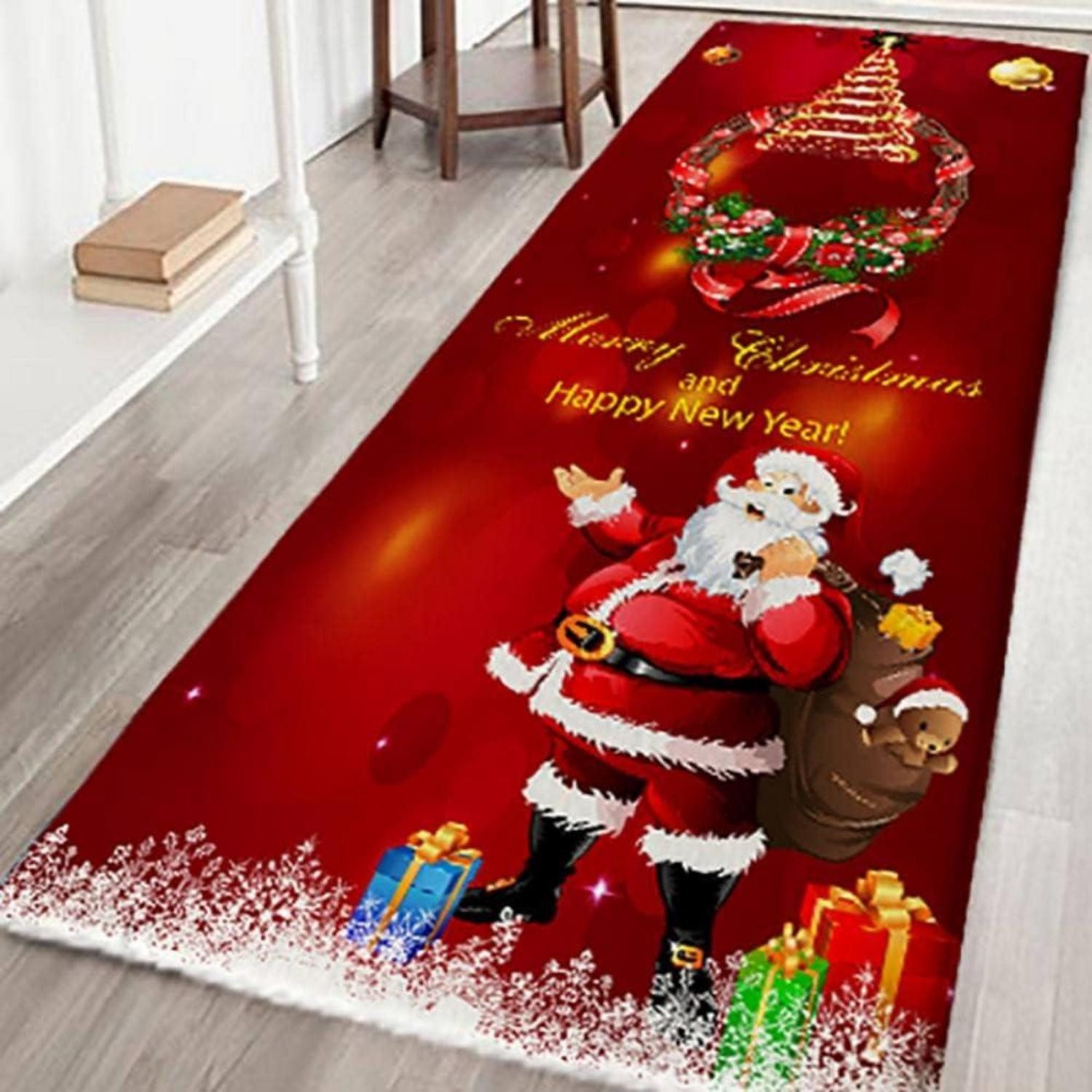 LuxusKollektion Dekohänger Weihnachtsteppich 3D Rutschfest Weihnachtsdruck günstig online kaufen