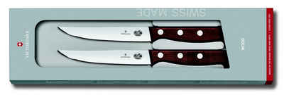 Victorinox Taschenmesser Steakmesser-Set, mod Ahornholz, ger Schliff,12 cm,2-teilig,Gesch.