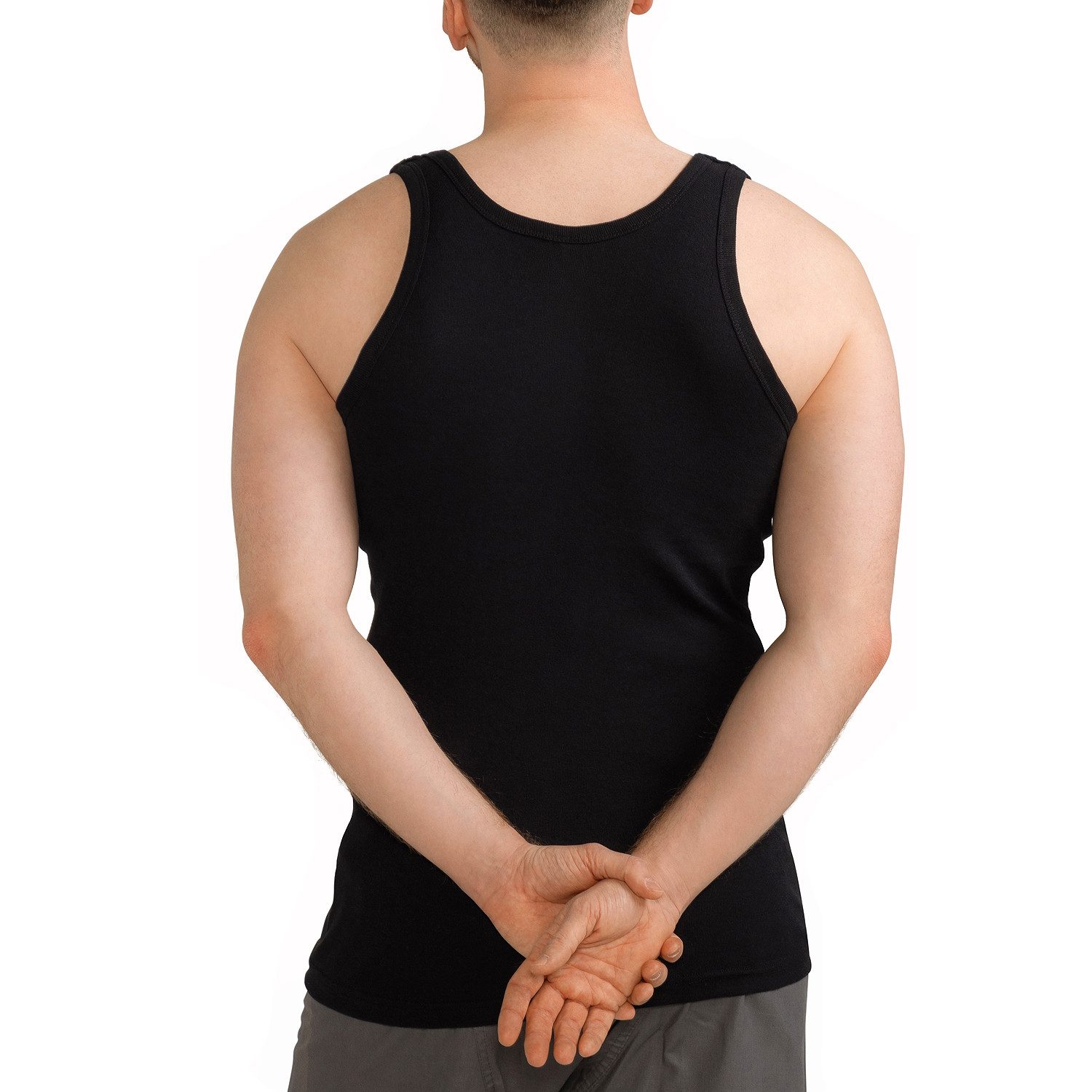 MT Achselhemd Herren Baumwoll Unterhemd Classic (6er Pack) Feinripp oder Doppelripp (6-St) Premium Feinripp oder Doppelripp Unterhemd – Bild 3 von 5