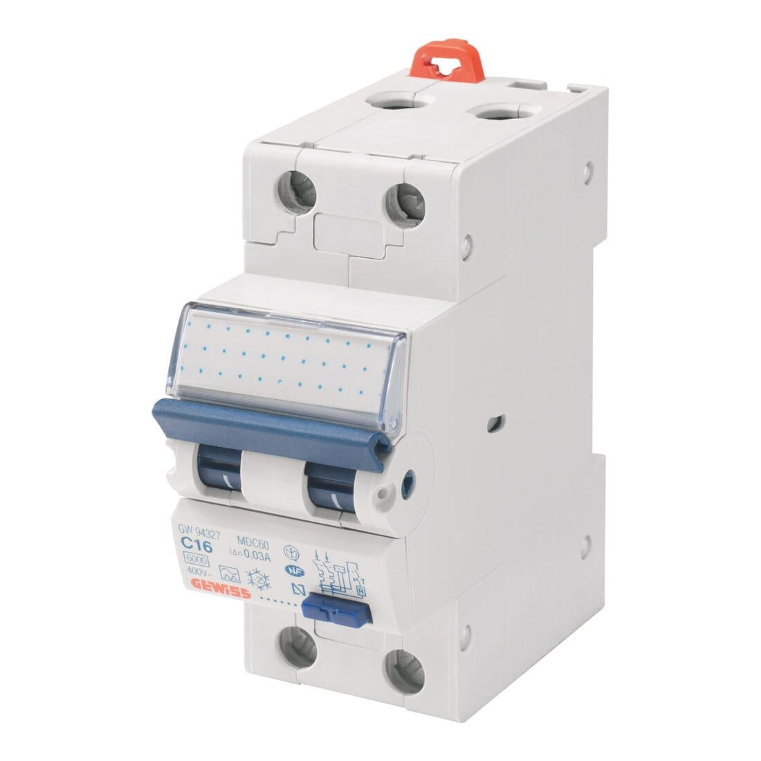 Gewiss Schalter Gewiss FI/LS-Schutzschalter B16/0.03A GW95327