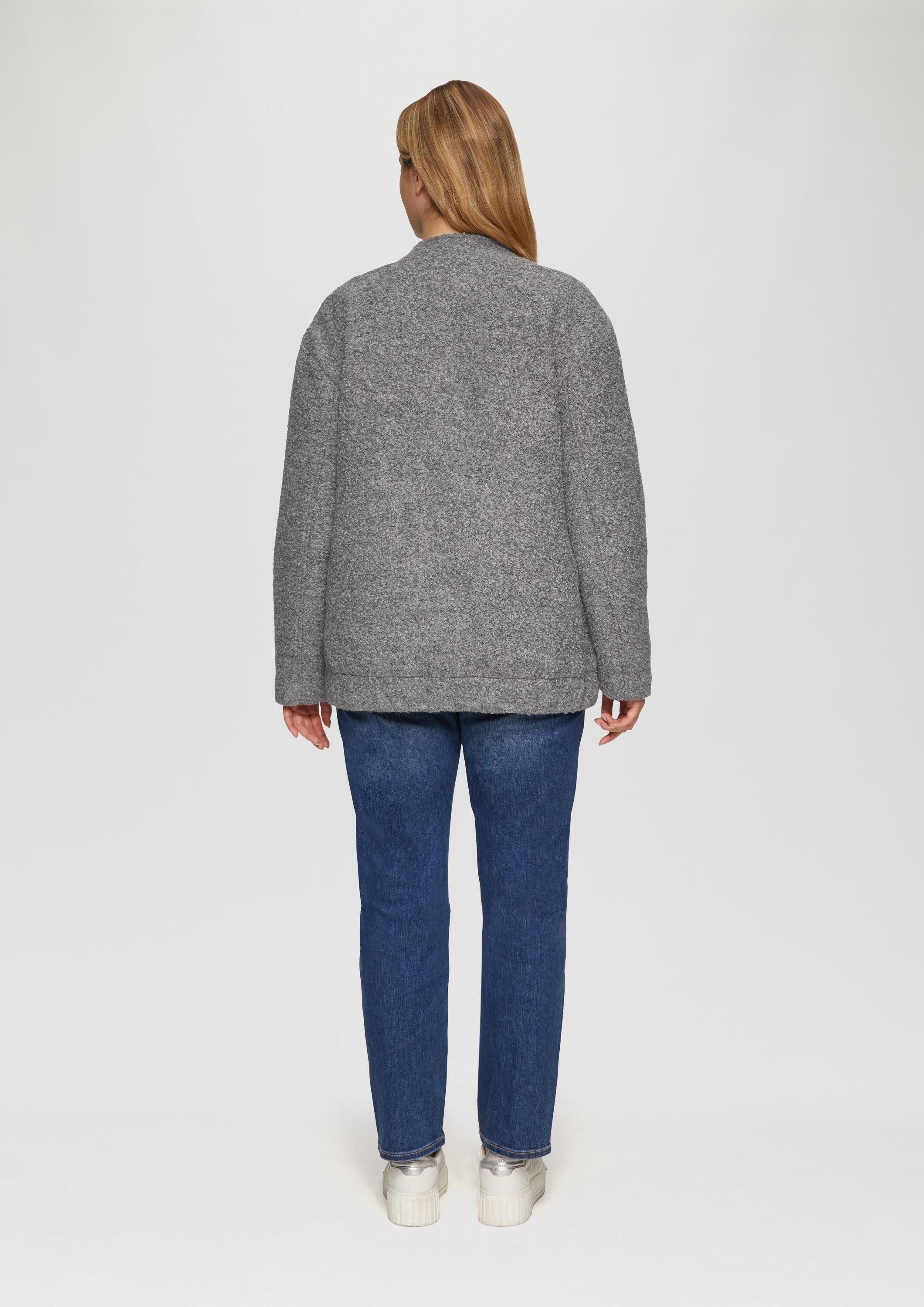 s.Oliver Funktionsjacke Outdoor-Jacke Blouson aus Bouclé