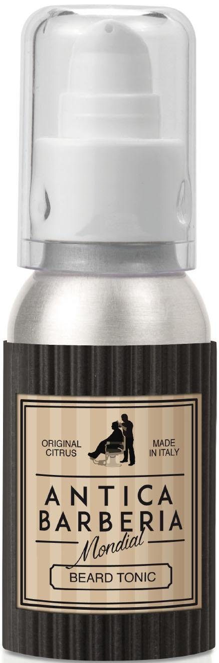 Mondial Antica Barberia Bartöl Beard Tonic Original Citrus, Regeneriert Bart und Schnurrbart, verleiht Glanz und Duft.