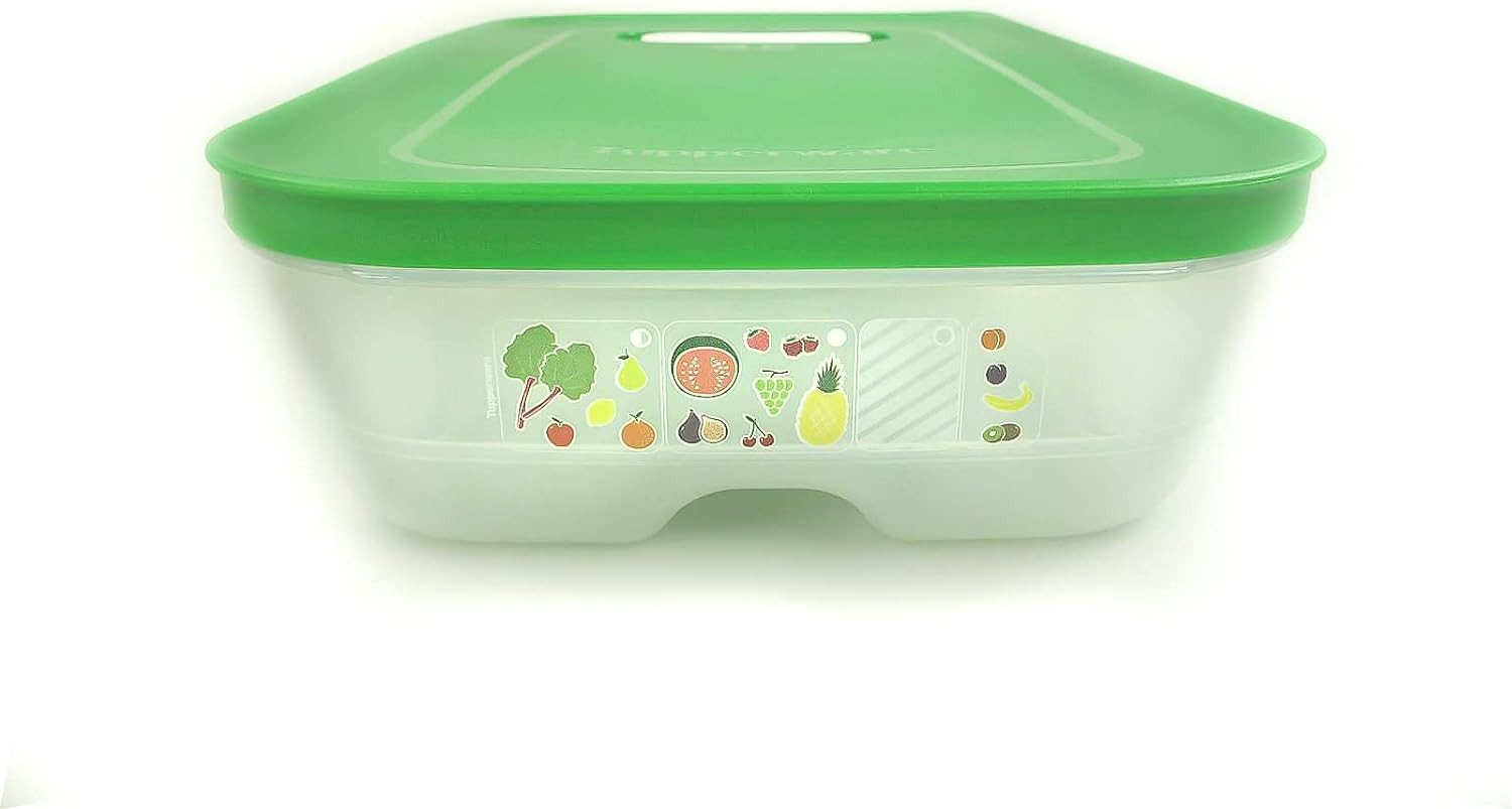 Vorratsdose Tupperware Klimaoase Behälter 1,8 L flach grün