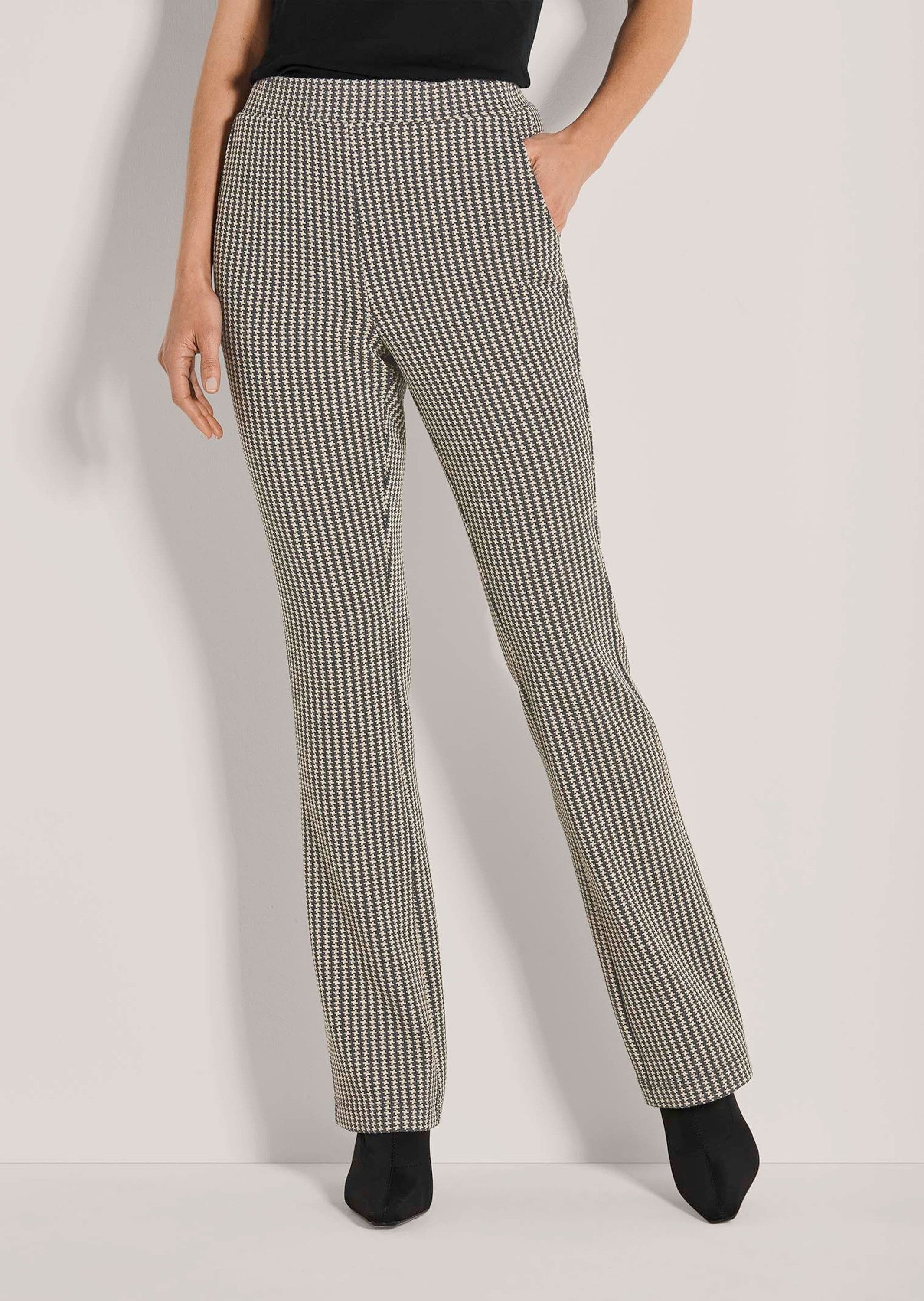 MADELEINE Schlupfhose Gerade Jersey-Hose mit Muster günstig online kaufen