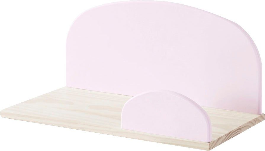 Vipack Kinderregal Kiddy, Ablage Kiefer massiv, zum hängen, Wandregal MDF Komponenten lackiert, wahlweise 45cm oder 65cm breit