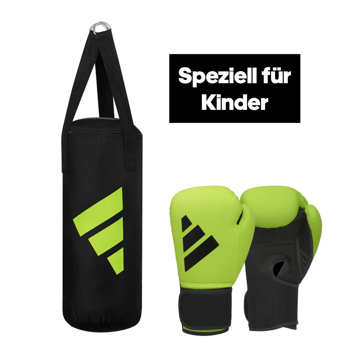 adidas Performance Boxsack Youth Boxing Kit (Set, 2-tlg., mit Boxhandschuhen (8oz)