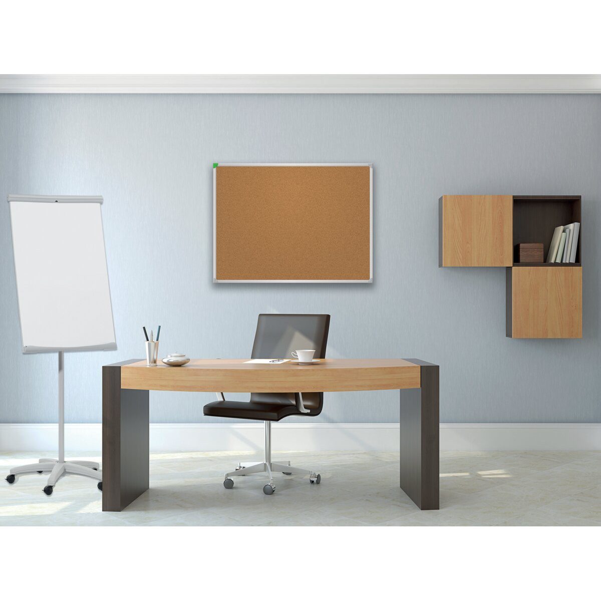 FRANKEN Pinnwand Korktafel U-ActLine 90x60cm