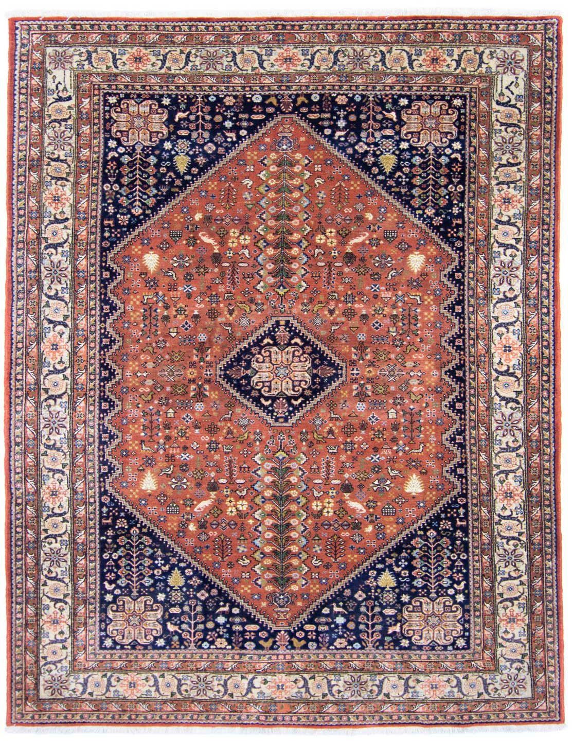 Wollteppich Abadeh Medaillon Ruggine 270 x 200 cm, morgenland, rechteckig, Höhe: 10 mm, Unikat mit Zertifikat | Kurzflor-Teppiche