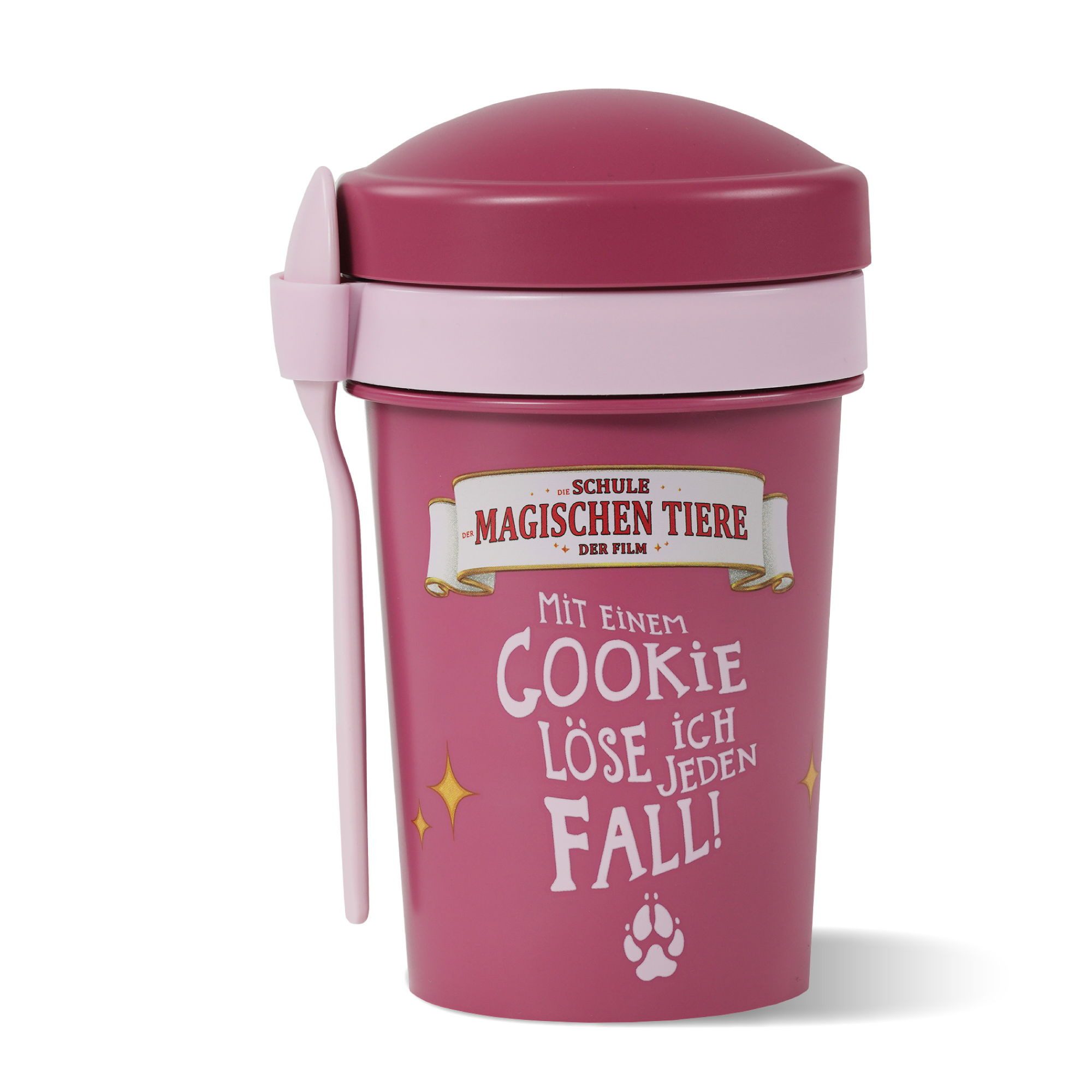 AWAVE® Müslischüssel AWAVE® Die Schule der Magischen Tiere Müslibecher To Go 540 ml rPET, rPET, (1-tlg)