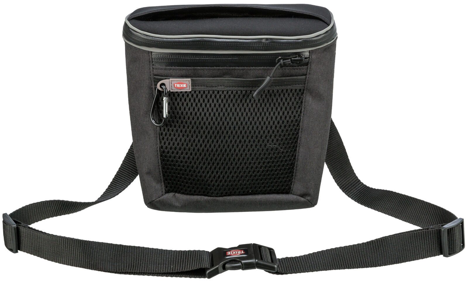 TRIXIE Leckerlibeutel Snack-Tasche Duo Treat - anthrazit - 20 × 20 × 5 cm