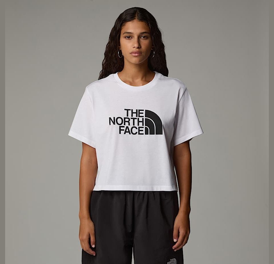 The North Face Kurzarmshirt W S/S EASY RELAXED CROPPED TEE TNF White