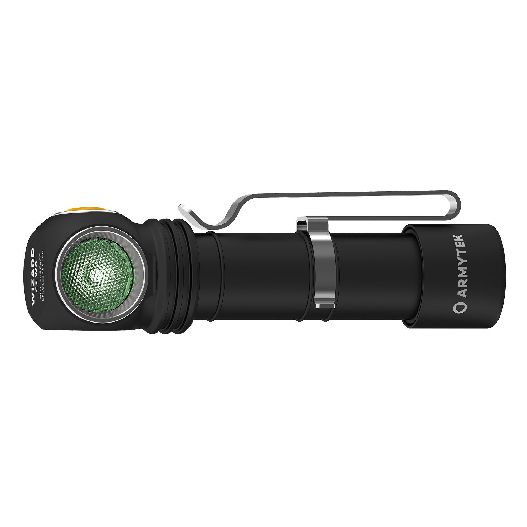 Armytek LED Taschenlampe Armytek Wizard C2 WG Taschenlampe / Stirnlampe - Licht weiß und grün