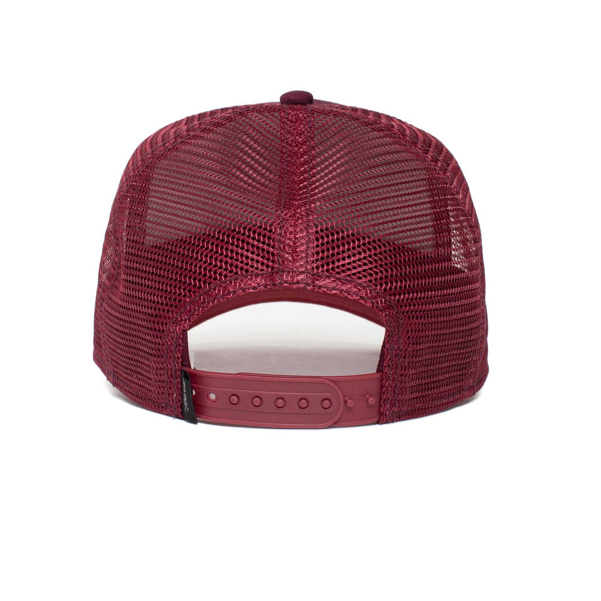 Size - Cap Unisex Kappe, Frontpatch, Trucker Baseball Bros. Panther maroon The One Cap GOORIN
