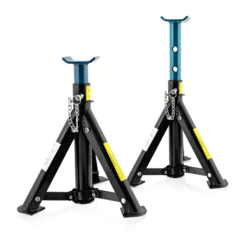 Bituxx Unterstellbock Unterstellböcke 3000 kg Schwarz / Blau, (Spar-Set, 2-St., MS-19922)