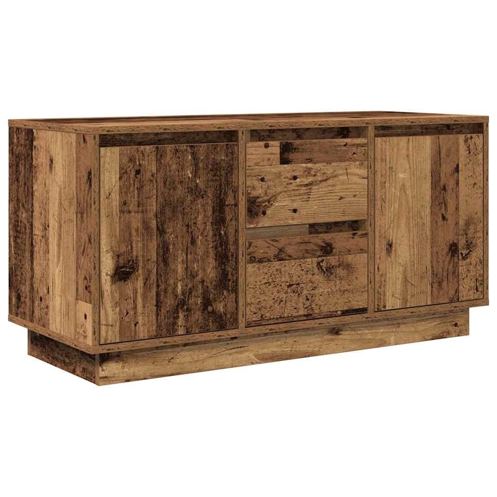 vidaXL TV-Schrank TV-Schrank mit LED-Leuchten Altholz-Optik 100x41x50 cm (1-St)