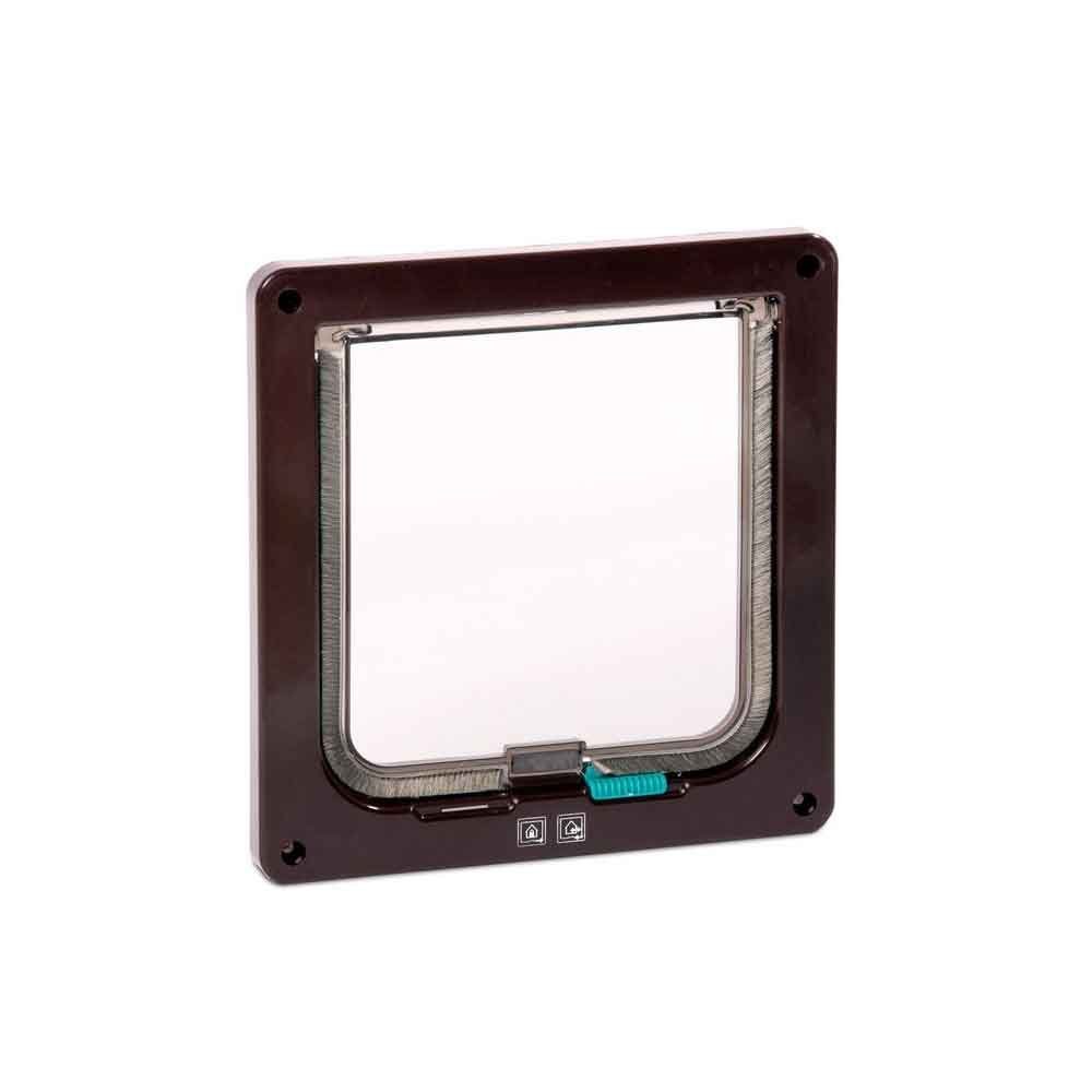 Karlie Katzenklappe Karlie Flamingo Katzentür Porta 2-Wege-Verschluss Farbe: Braun