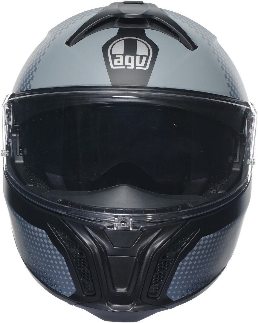 AGV Motorradhelm Tourmodular Textour Klapphelm, vorbereitet für Kommunikationssystem,integriertes Sonnenvisier