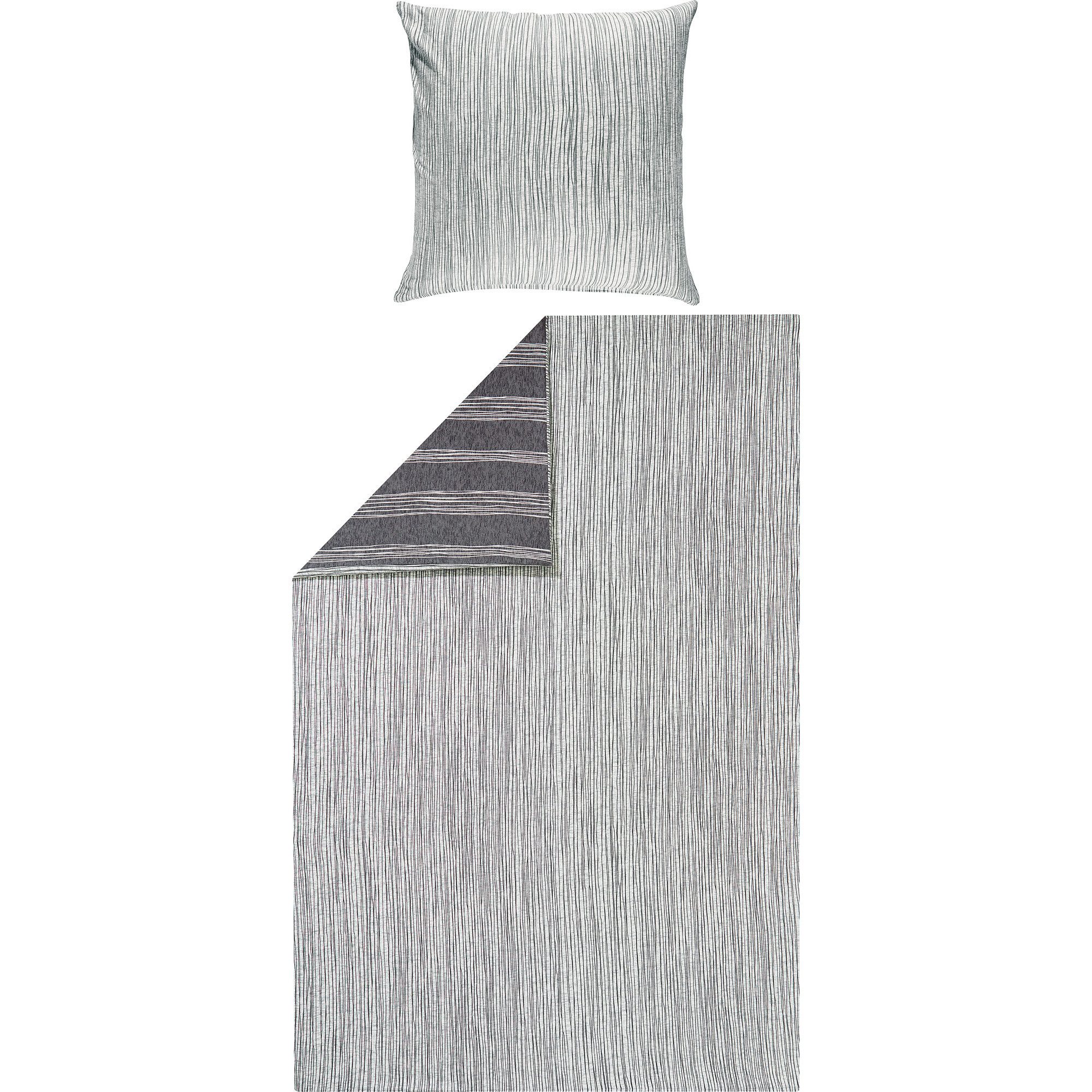 REDBEST Bettwäsche Wendebettwäsche, Biber, Streifen günstig online kaufen