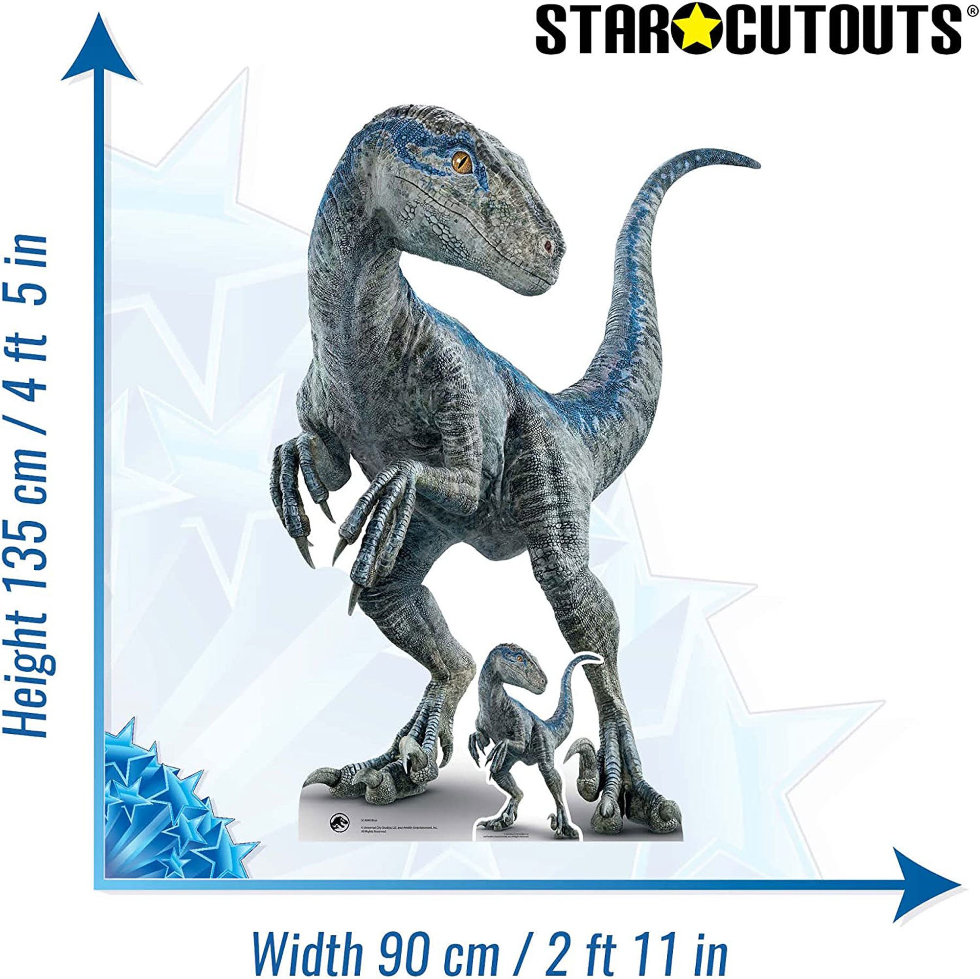 Dekofigur Jurassic World Pappaufsteller Mother Blue Raptor
