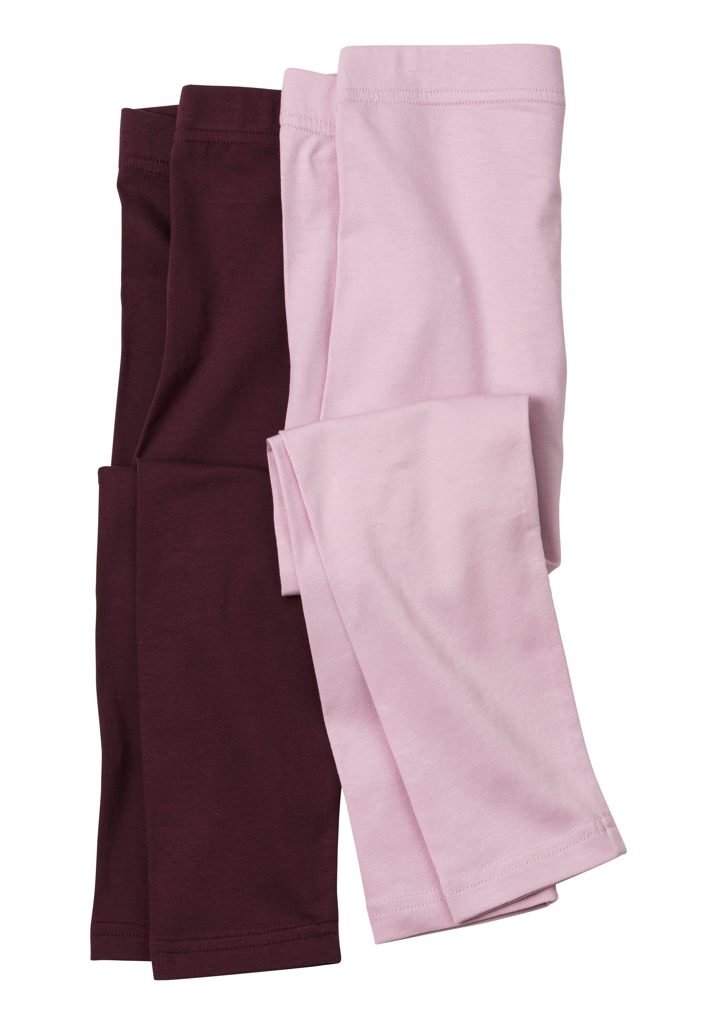 Doppelpack rosa, im Basic 2-tlg) pflaume Leggings (Packung, H.I.S