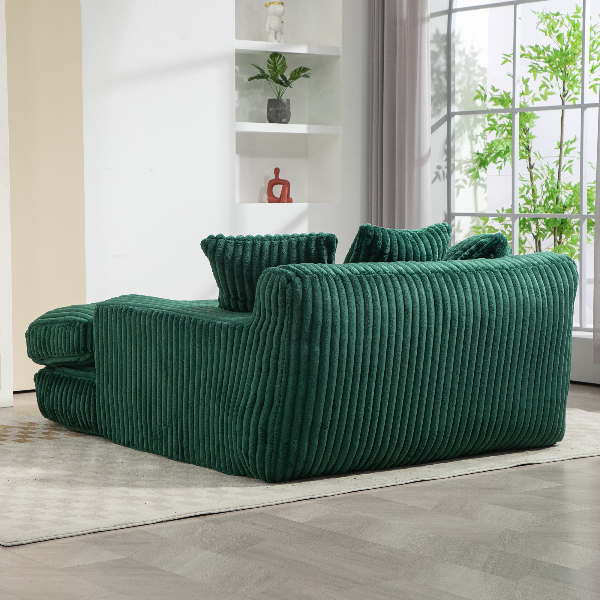 STILVORA Schlafsofa mit bettfunktion,Hochelastisches bean bag sofa cord für günstig online kaufen