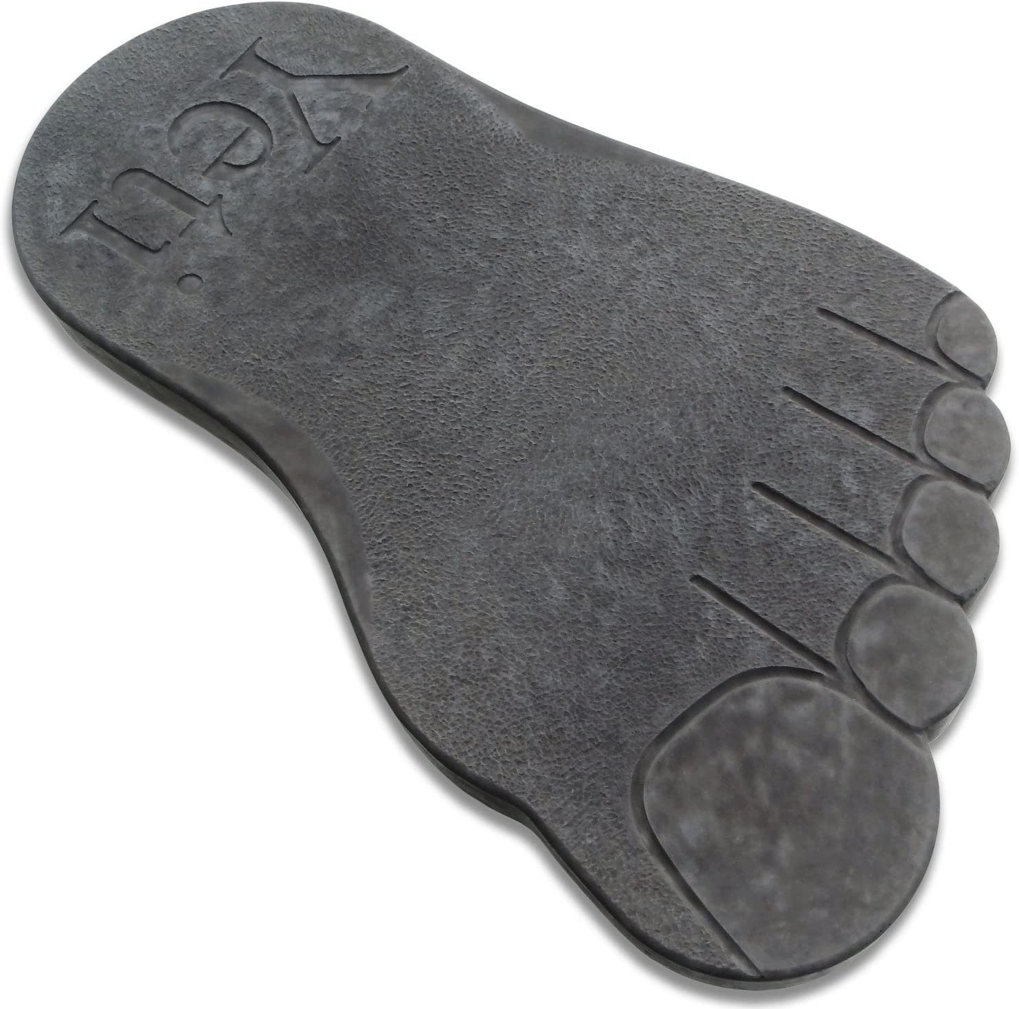 @tec Leichtbeton-Bauplatte Gehwegplatte Schalungsform 2-teilig Yeti Füße, (2-St), Schalungsform, Bodenplatten, Gartenplatten, Gehwegplatte, 50x25x5 cm