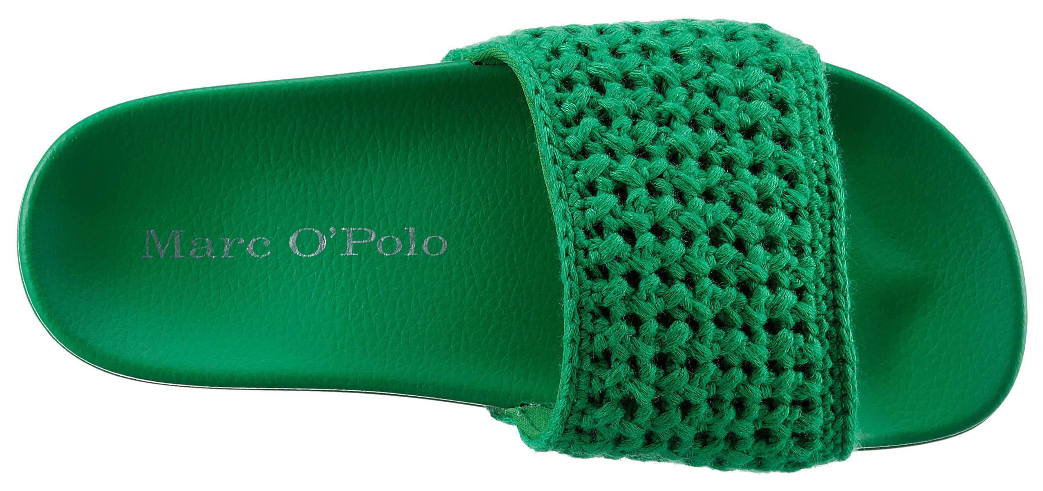 breiter mit O'Polo Marc Pantolette grün Bandage