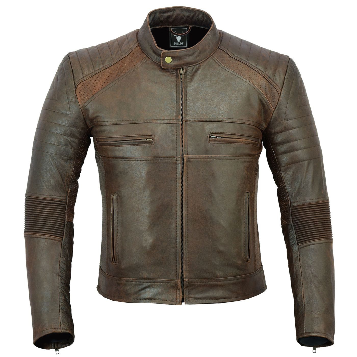 BULLDT Lederjacke GW426J Motorradjacke Vintage Lederjacke günstig online kaufen