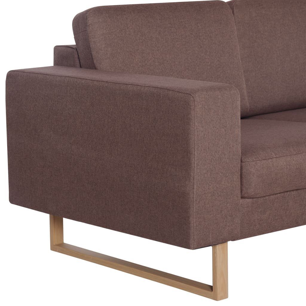 furnicato 2-Sitzer Braun Stoff 2-Sitzer-Sofa