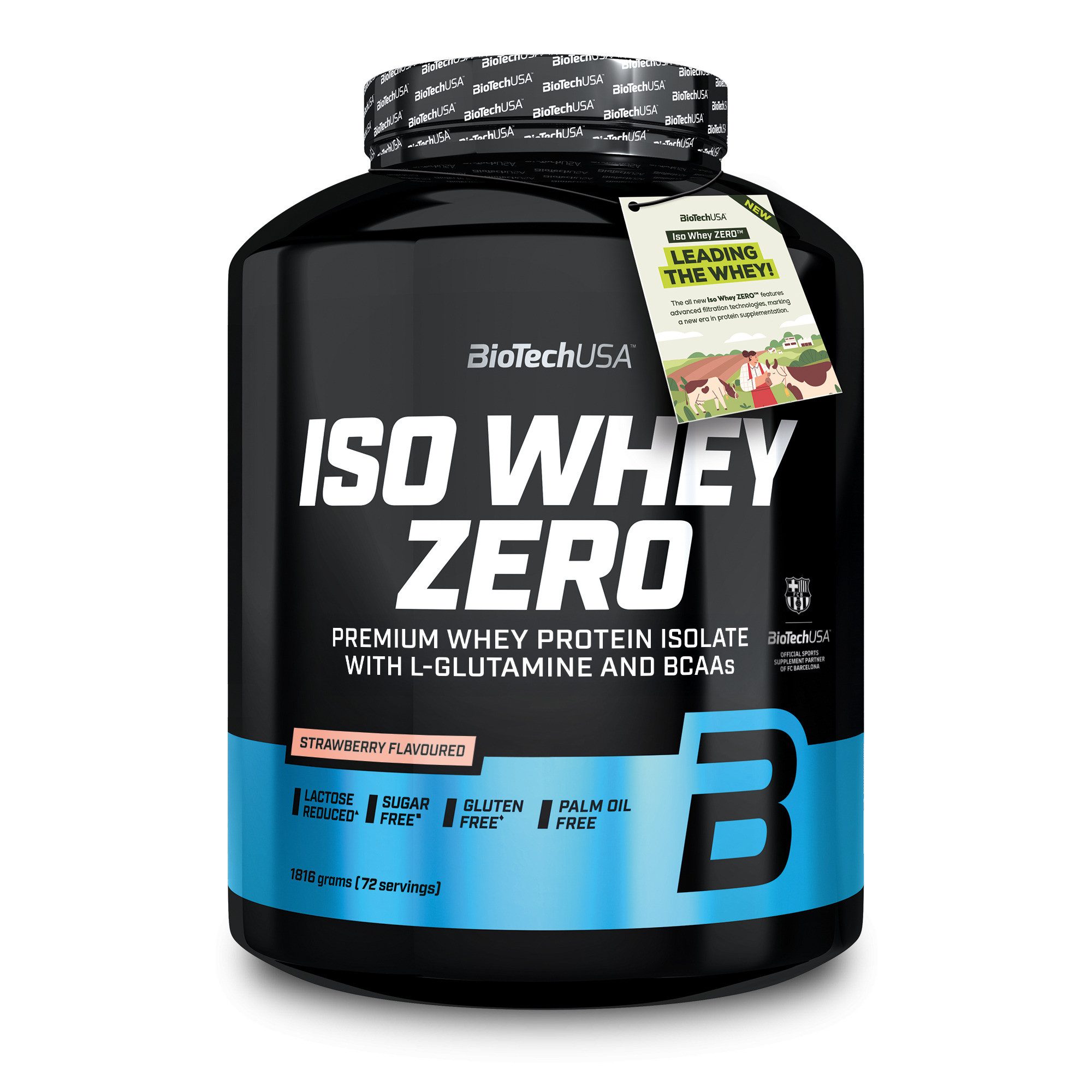 Biotech USA BioTech Iso Whey Zero 1816g - Erdbeere Pulver, 1816 g, Pulver