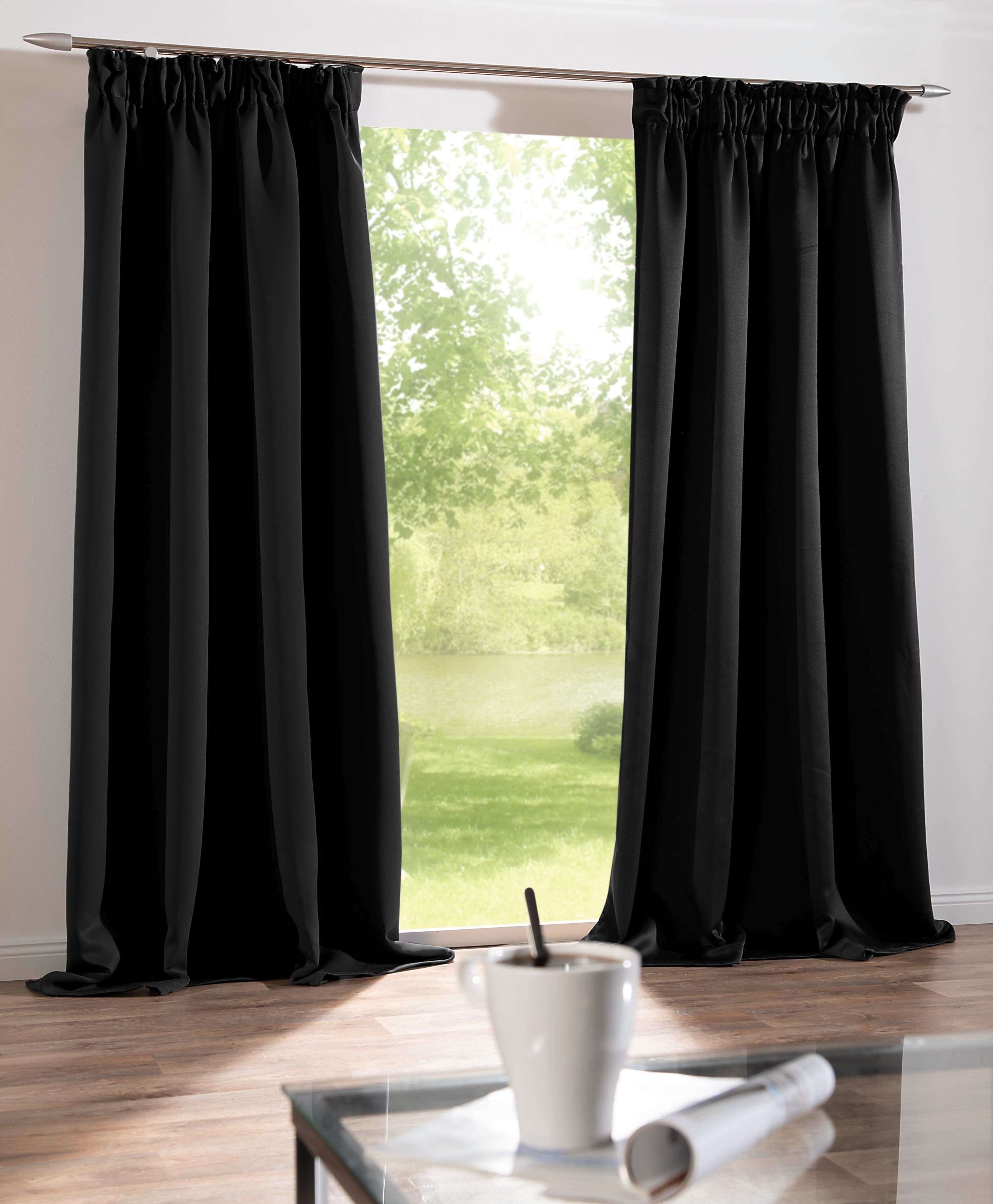 DecoHome24 Gardine Brillant (2 St), Kräuselband, blickdicht, blickdicht günstig online kaufen