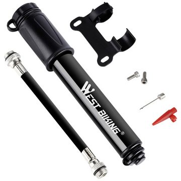 Fahrradpumpe WBP Alu-Minipumpe Schwarz