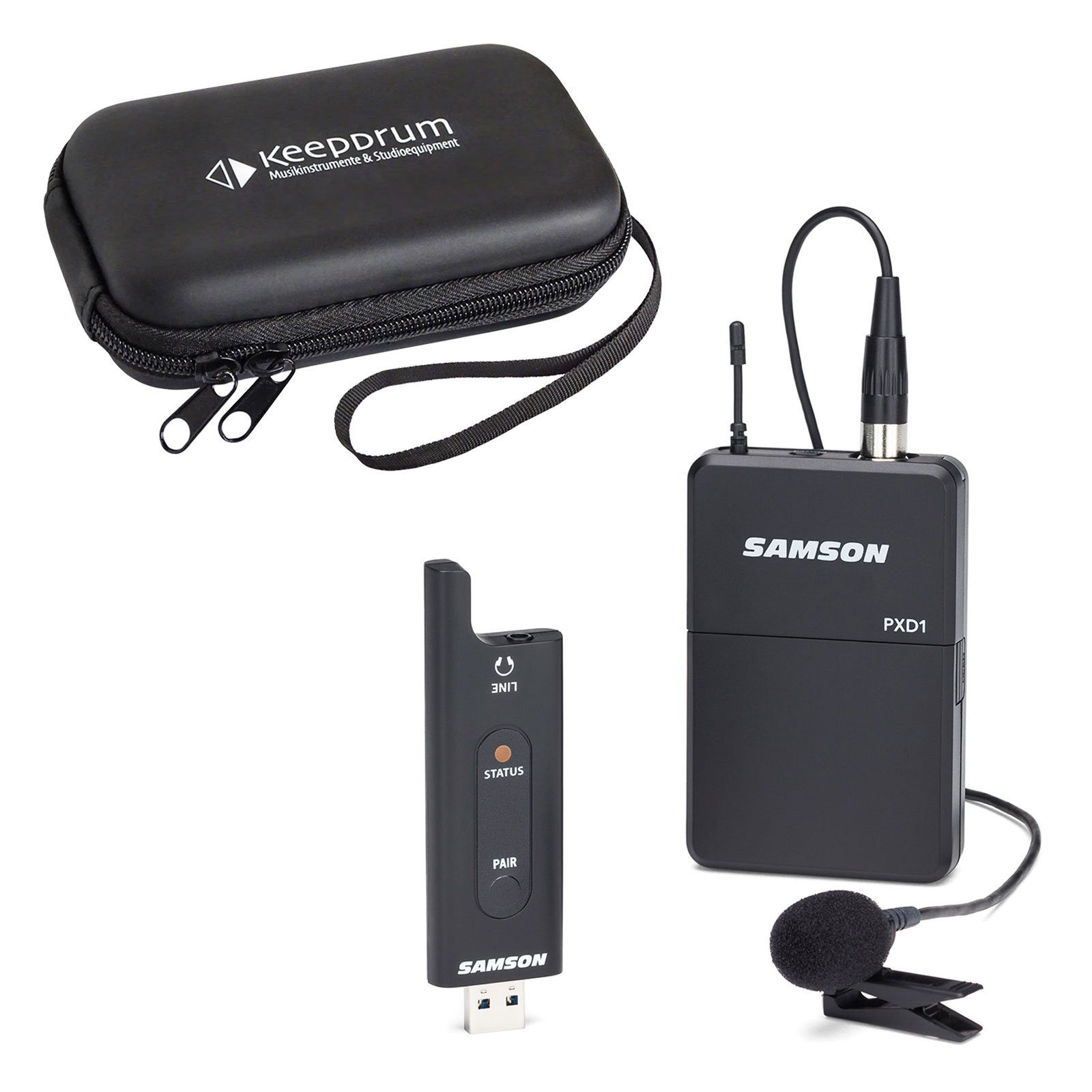 Mikrofon Samson XPD2 USB Wireless System mit Soft-Case